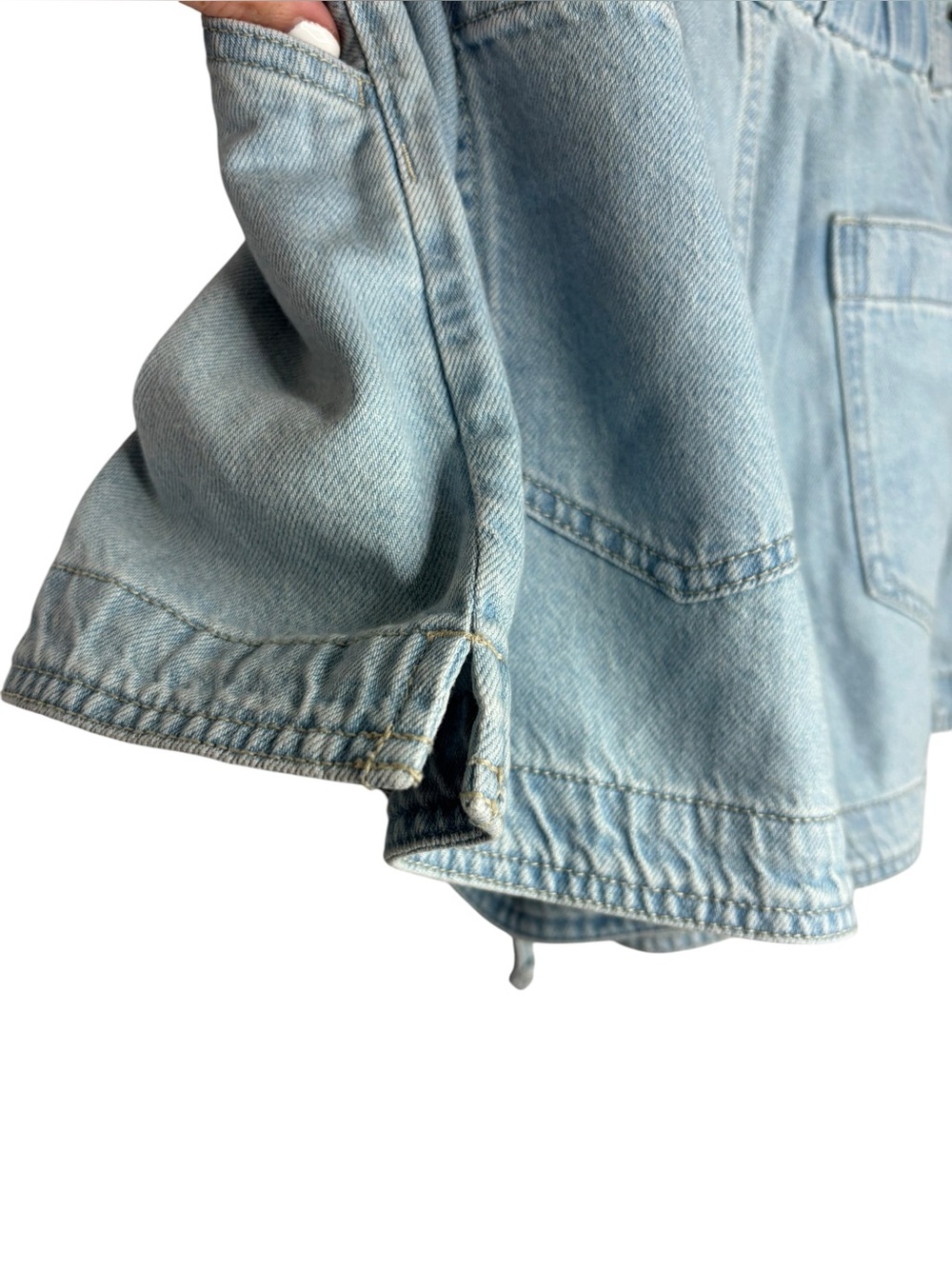 NEW Madewell Tie-Waist Denim Shorts Cotton Lightweight Summer Beach Small - Picture 8 of 12